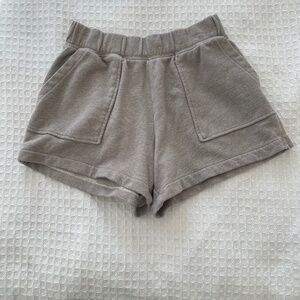 Aerie Go-To Lounge Shorts Taupe - Size M
